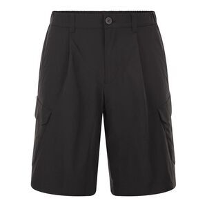 Herno Men Technical Fabric Cargo Bermuda Shorts